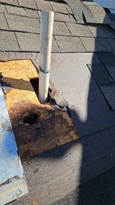 Pipe Jack Flashing Replacements and Rotted Decking Repair